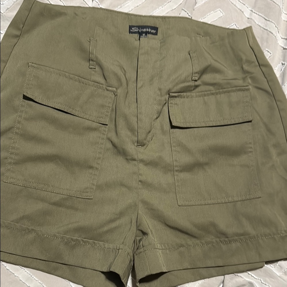 Stylish Green Shorts for women